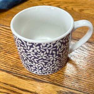 Fiorella large coffee mug.  Lavender color floral print.  Good condition.
